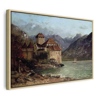 Leinwandbild - Gustave Courbet -Chillon Castle