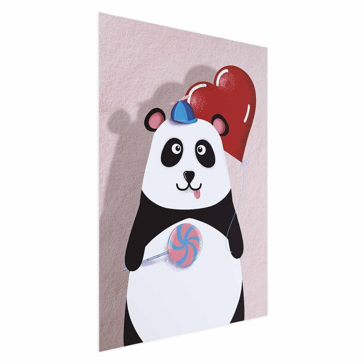 Poster - Panda with a Balloon Artgeist