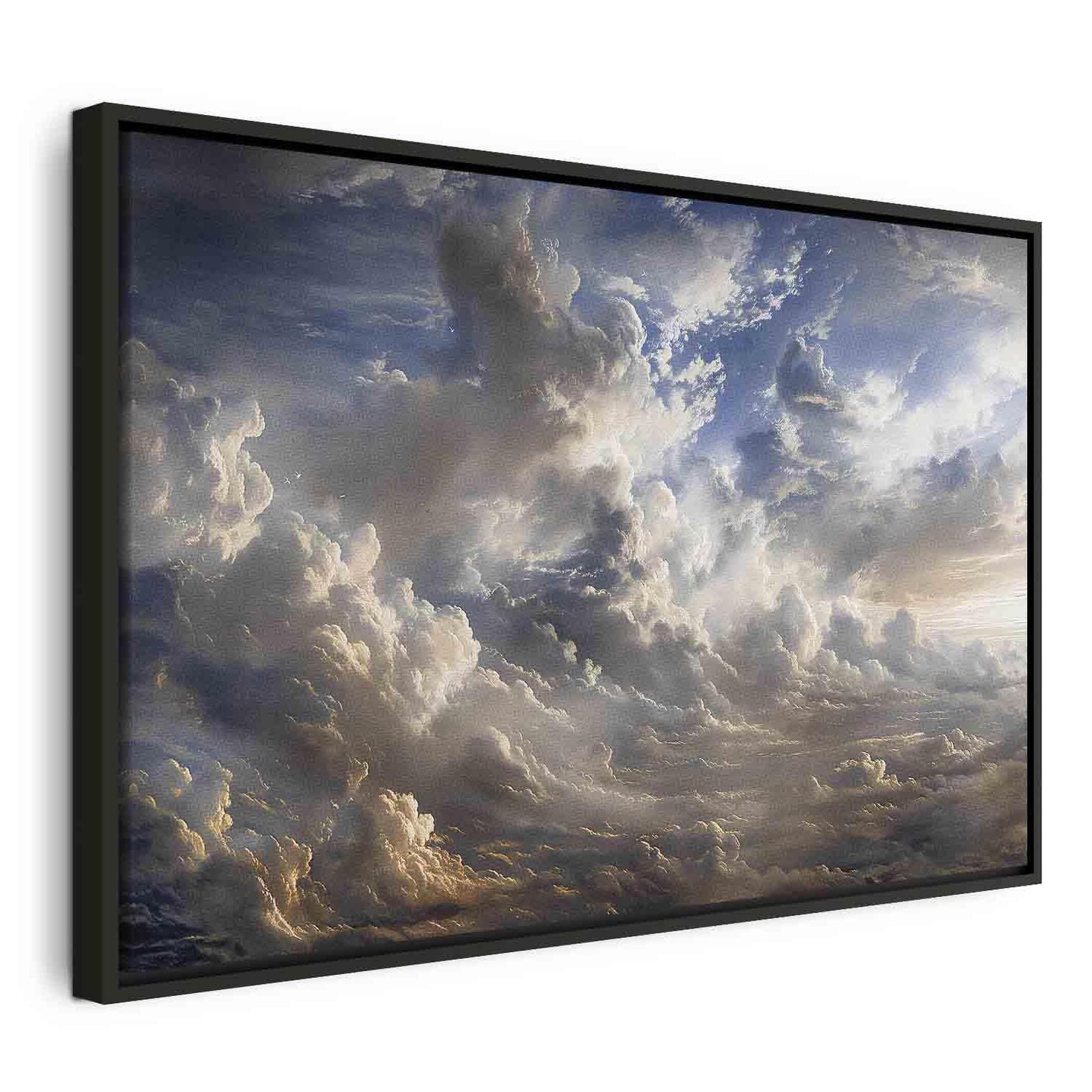 Leinwandbild - Golden Reflections on Clouds Foretelling Dusk Artgeist