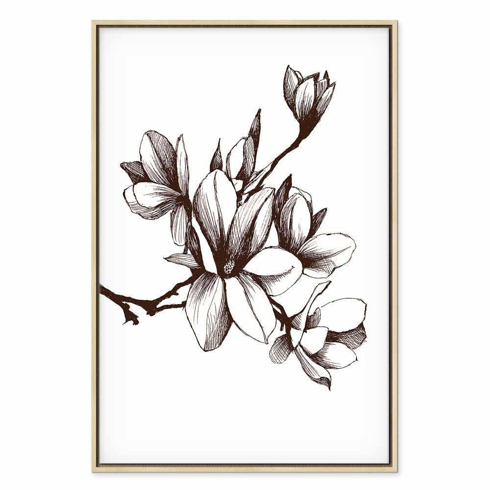 Leinwandbild - Renaissance Magnolias (1 Part) Vertical