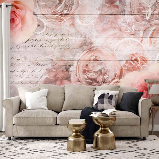 Fototapete „Rose Work“ – Zeitlose Eleganz für Ihre Wand