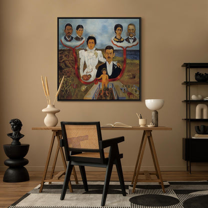 Leinwandbild - Frida Kahlo – My Grandparents, My Parents and I