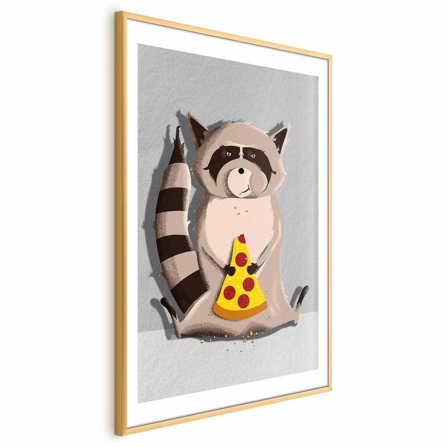 Poster - Raccoon Glutton Artgeist