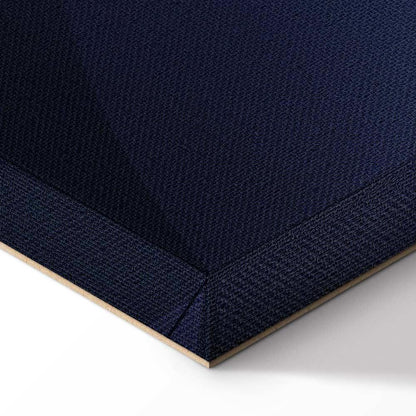 Leinwandbild - In the Shadow of Classic Blue (1-part) - Golden Circle in Abstraction