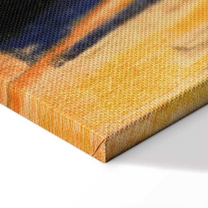 Leinwandbild - August Macke – Walker under trees (Walker in the park)