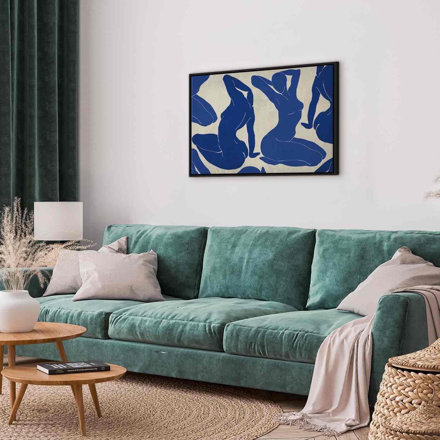 Leinwandbild - Blue femininity