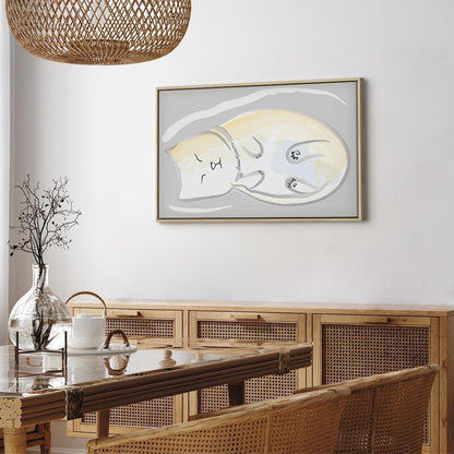 Leinwandbild - Sleepy Kitty (1 Part) Vertical