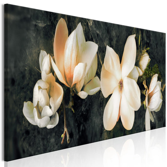 Leinwandbild - Avant-Garde Magnolia (1 Part) Narrow Orange Artgeist