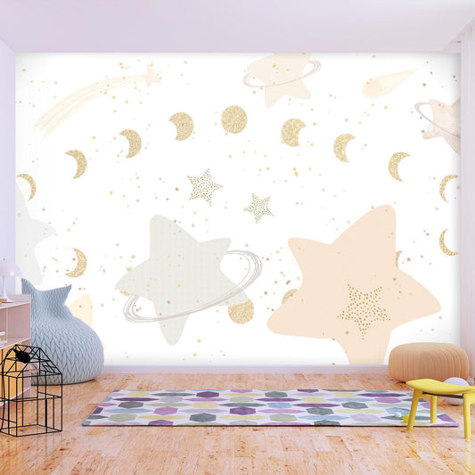 Fototapete - Phases of the Moon Among Stardust Artgeist
