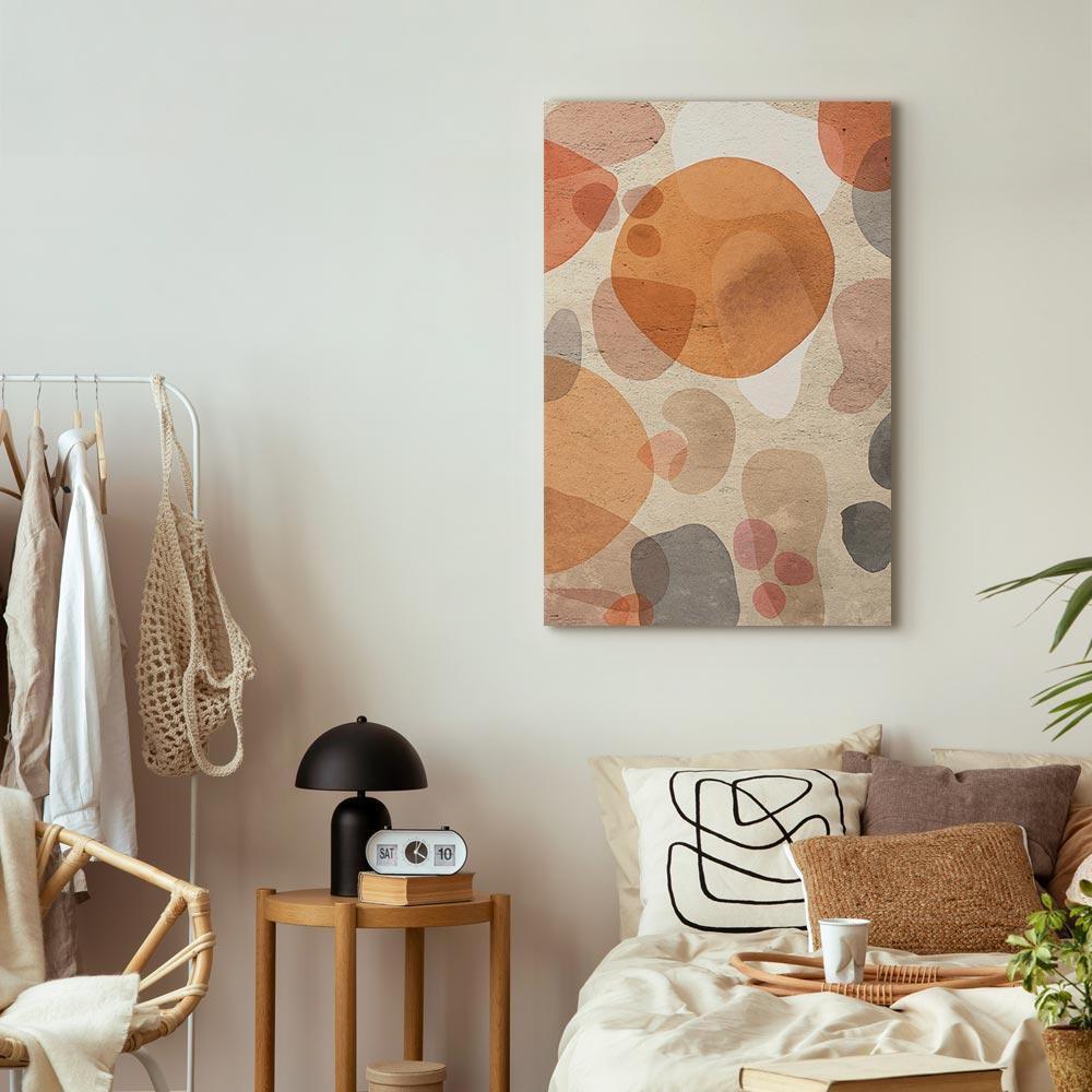 Leinwandbild - Amber Kaleidoscope (1 Part) Vertical