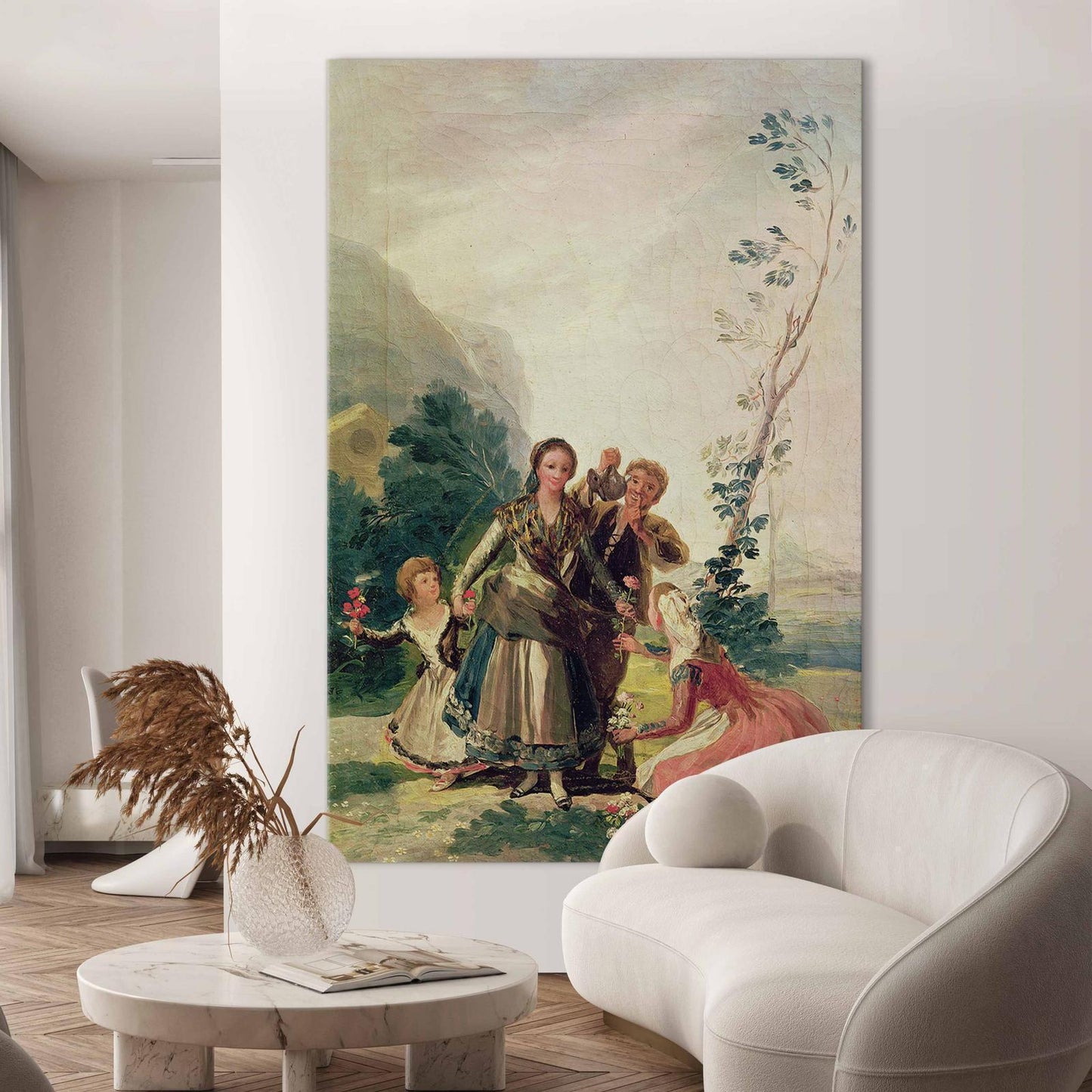 Wandbild XXL - Francisco Goya – The Flower Girls (Spring)