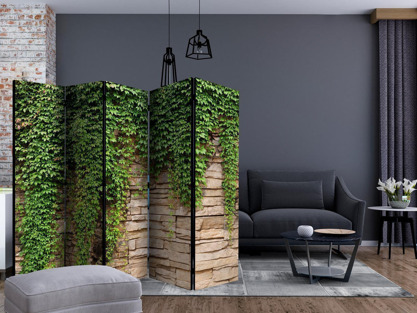 Paravent - Ivy wall II Artgeist