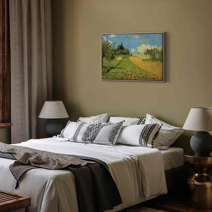 Leinwandbild - Alfred Sisley – Grain fields on the hills of Argenteuil