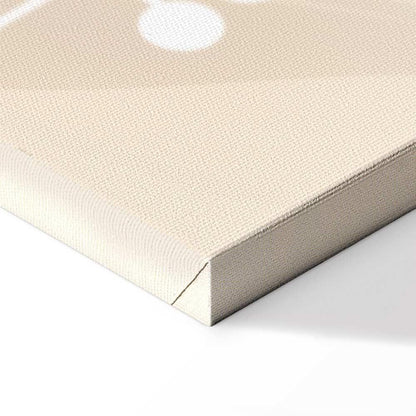 Leinwandbild - Morning in the Meadow - Various Pastel Plants on a Beige Background