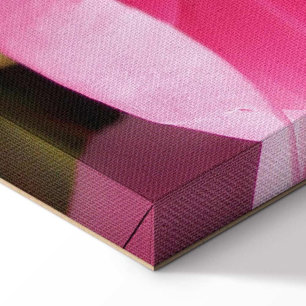 Leinwandbild - Blossom of Beauty (1-part) - Pink Peony Flower Embraced by Nature