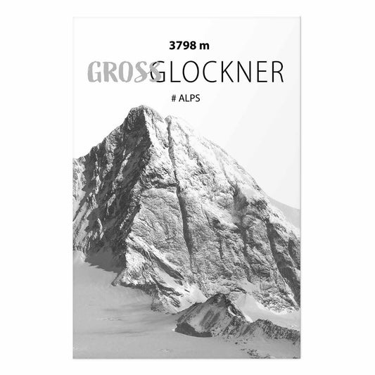 Poster - Majestic mountain peak Glosslockner mountain crown mountain landscape