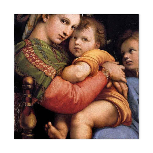 Leinwandbild - Rafael Santi – Madonna on a Chair