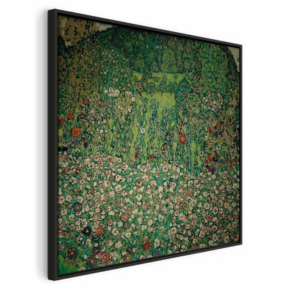 Leinwandbild - Gustav Klimt – Gartenlandschaft mit Bergkuppe