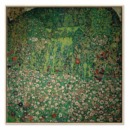 Leinwandbild - Gustav Klimt – Gartenlandschaft mit Bergkuppe
