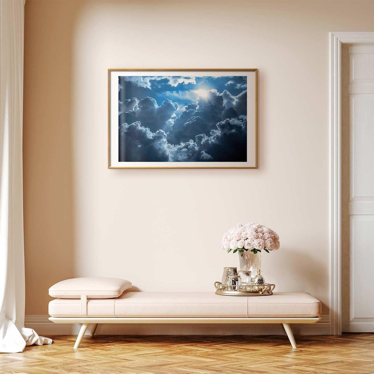 Poster - Lively Scene: The Sun Battling the Clouds