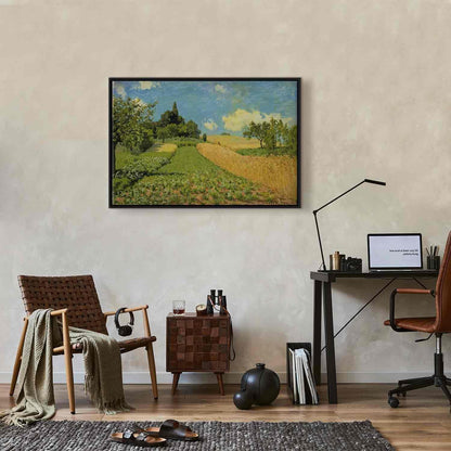 Leinwandbild - Alfred Sisley – Grain fields on the hills of Argenteuil