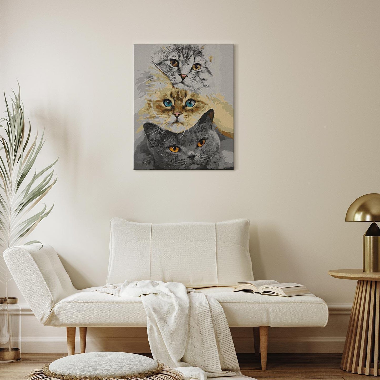 Malen nach Zahlen - Cat's Trio