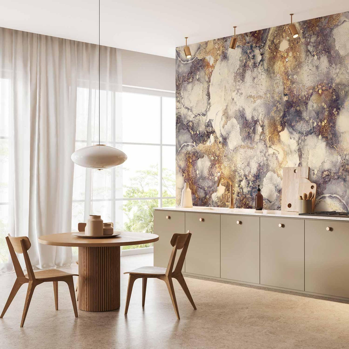 Fototapete - Golden Interweaver