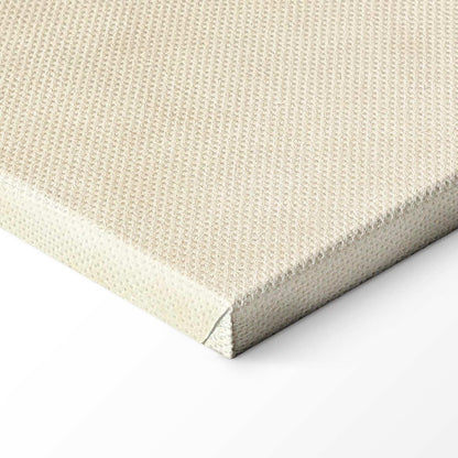 Leinwandbild - Lines and shapes – bead labyrinth on a pale washed background