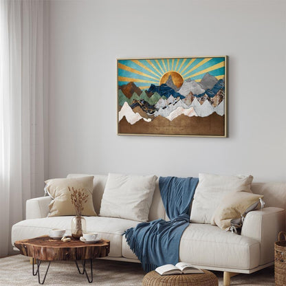 Leinwandbild - Morning in the Mountains (1 Part) Wide