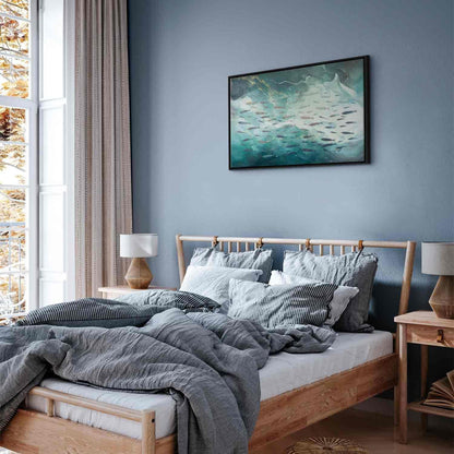 Leinwandbild - School of small fish