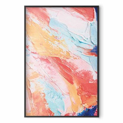 Poster - Colorful Harmony - dynamic color transitions in pastel tones