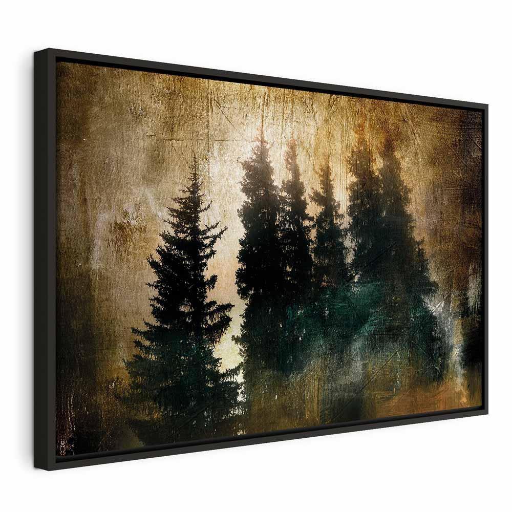 Leinwandbild - Stately Spruces (1 Part) Wide