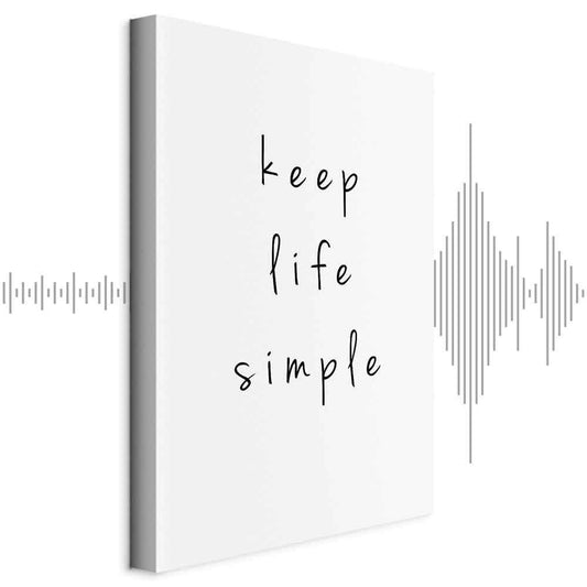 Leinwandbild - Message (1-part) - English Text in Motivational Tone