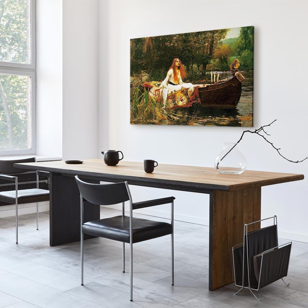 Leinwandbild - John William Waterhouse – The Lady of Shalott