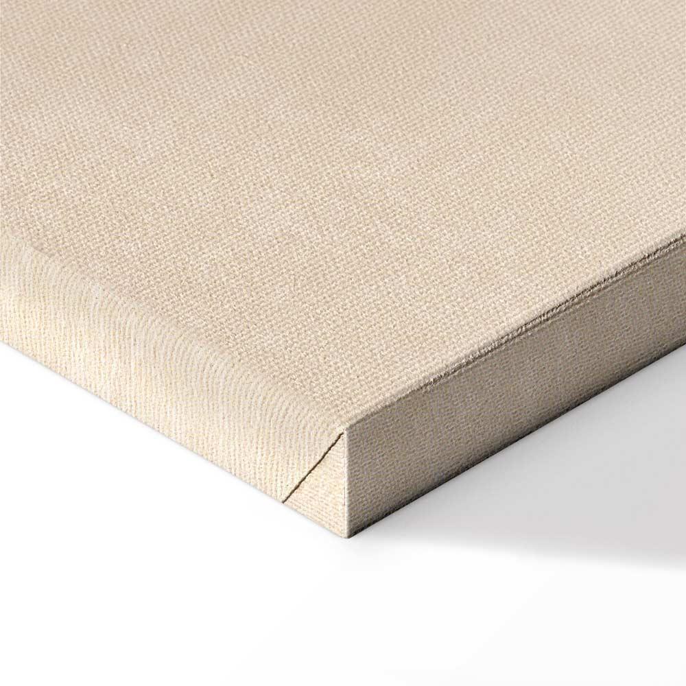 Leinwandbild - Alphabet at the Zoo - Joyful Animals and Their Names on a Beige Background