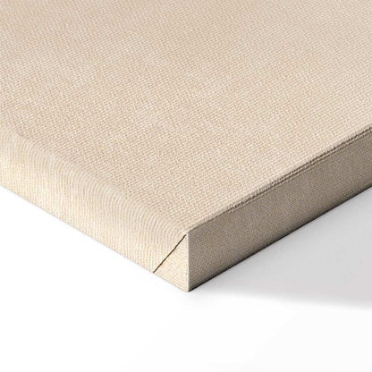 Leinwandbild - Alphabet at the Zoo - Joyful Animals and Their Names on a Beige Background