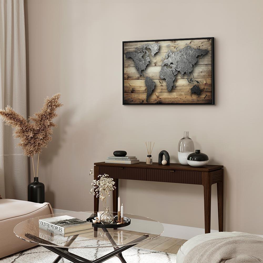 Leinwandbild - Silver World