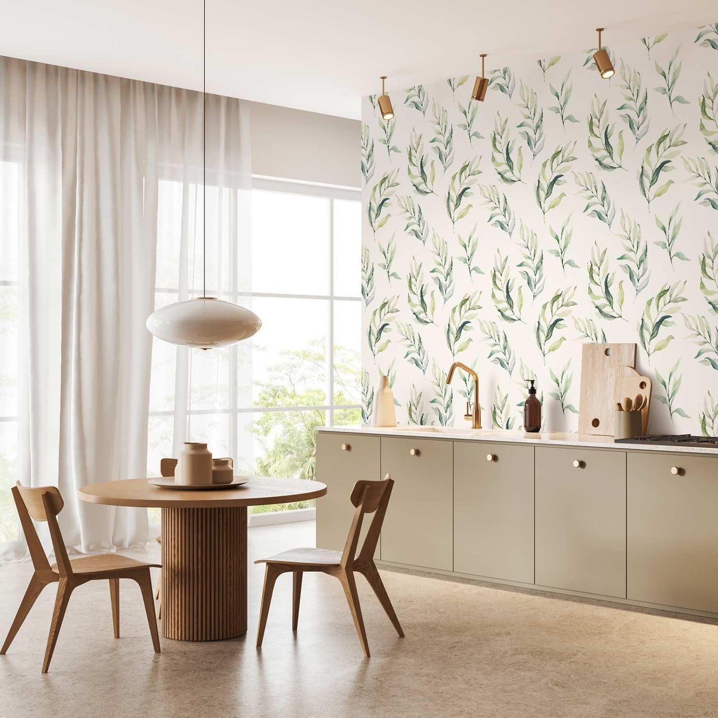 Tapete - Dancing Green