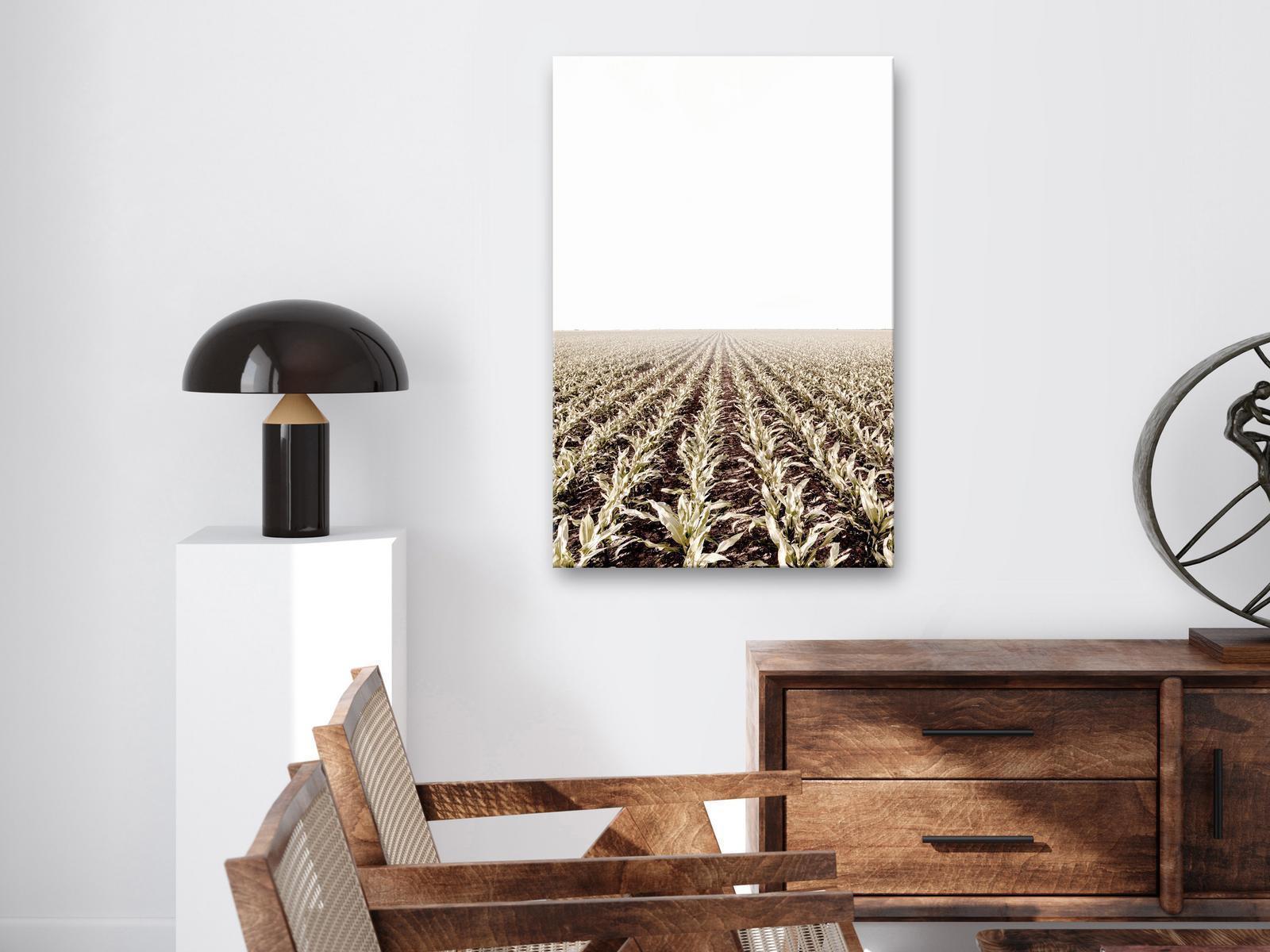 Leinwandbild - Corn Field (1 Part) Vertical Artgeist