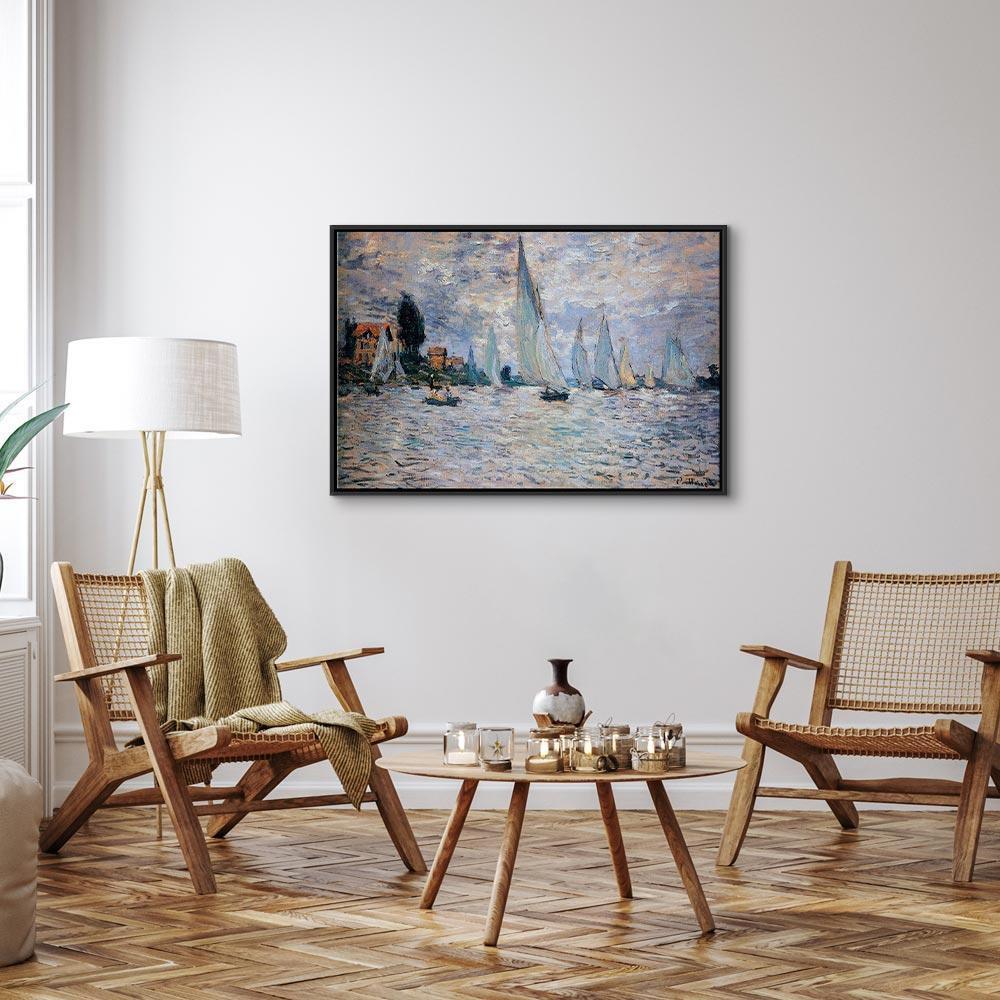 Leinwandbild - Claude Monet - Sailboats, Regatta in Argenteuil