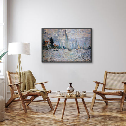 Leinwandbild - Claude Monet - Sailboats, Regatta in Argenteuil