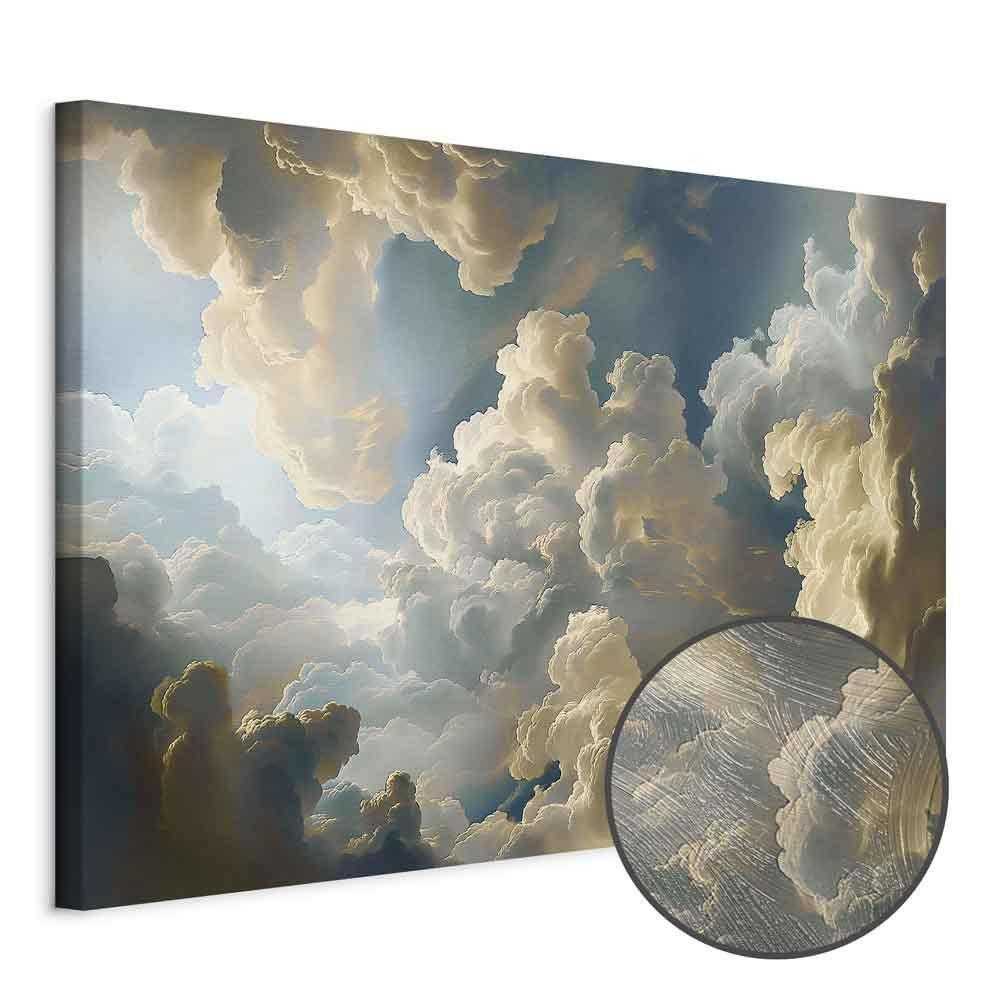 Leinwandbild - Sun and Shadows: A Theatrical Display of Nature High Above the Earth