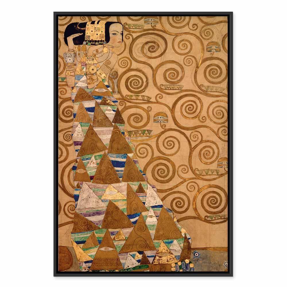 Leinwandbild - Gustav Klimt – Expectation
