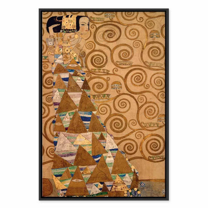 Leinwandbild - Gustav Klimt – Expectation