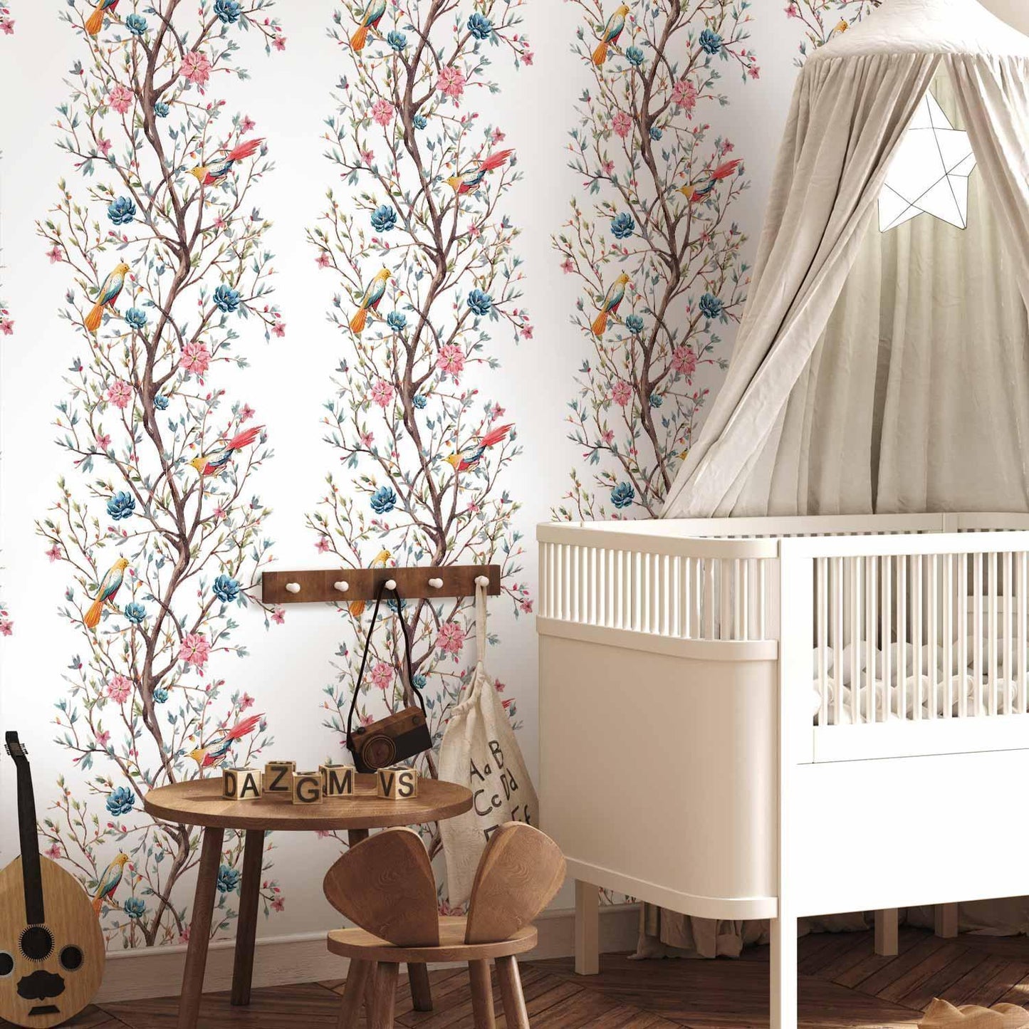 Tapete - Birds on a Flowering Twig