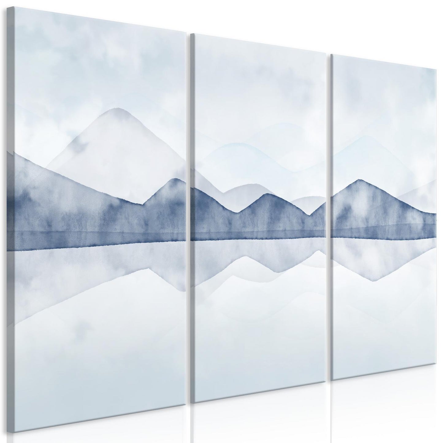 Leinwandbild - Lake in the Mountains (3 Parts) Artgeist