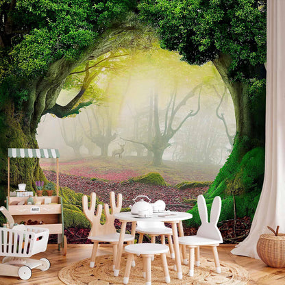 Fototapete „Verzauberter Wald“ – Magie & Natur für Ihr Zuhause