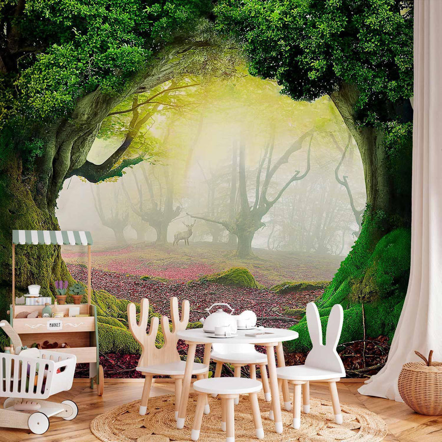 Fototapete „Verzauberter Wald“ – Magie & Natur für Ihr Zuhause