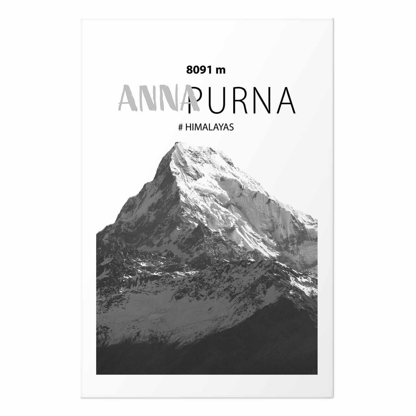 Poster - Majestic mountain peak Annapurna mountain crown mountain landscape