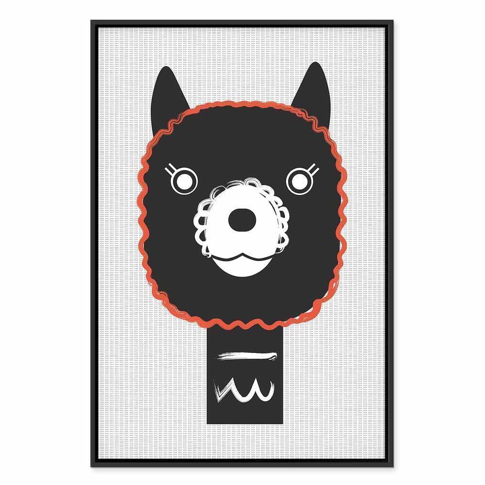 Leinwandbild - Decorative Alpaca (1 Part) Vertical